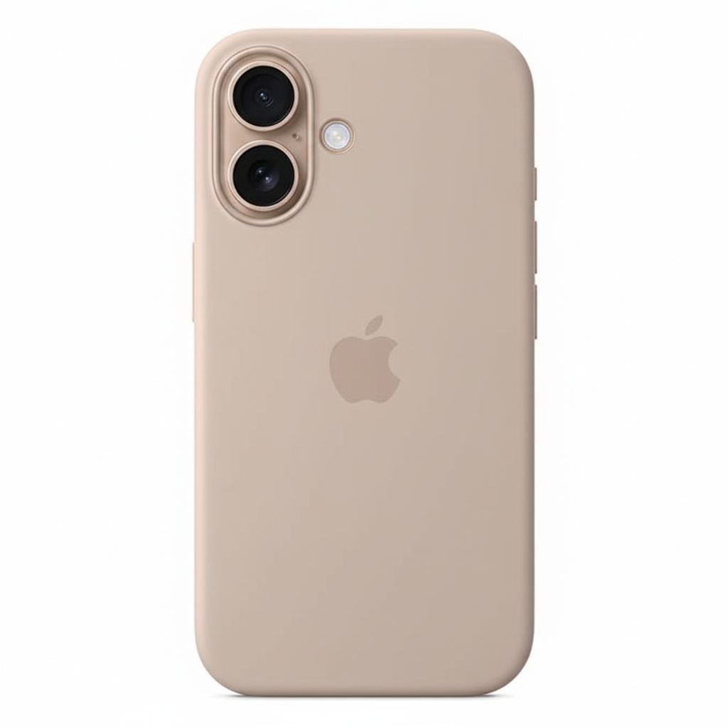 Iphone 16 - AdamsApple - Silicon Case, Peach - Waterproof & Shockproof